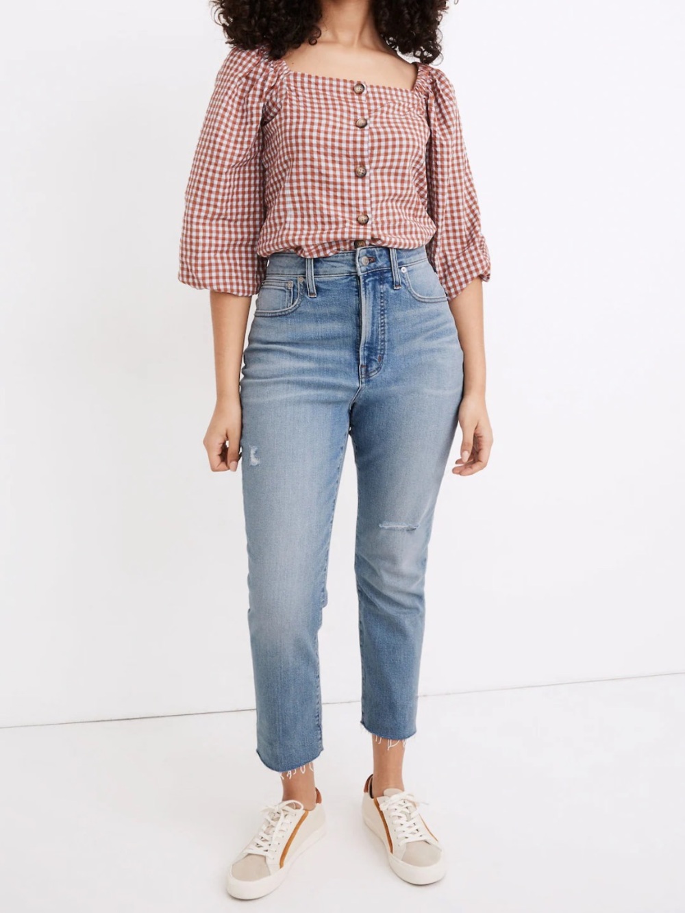 Madewell The Curvy Perfect Vintage Jean in Coffey Wash: Worn-In Edition